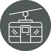 Cable Car Vecto Icon vector