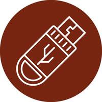 Flash Drive Vecto Icon vector