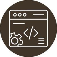 web desarrollo vecto icono vector