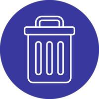 Trash Bin Vecto Icon vector