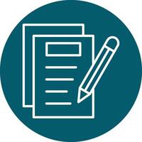 Notes Writing Vecto Icon vector