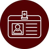 Identification Card Vecto Icon vector