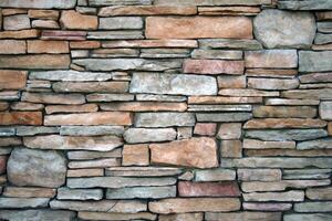 Brick wall pattern background, brick house walls texture photo