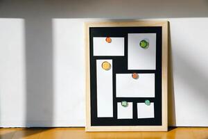 Empty paper mockup, simple sheet of paper template photo