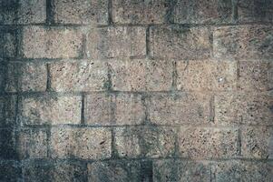 Brick wall pattern background, brick house walls texture photo