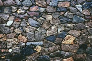 Brick wall pattern background, brick house walls texture photo