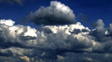 Dark rain clouds photo