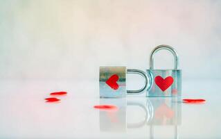 Heart symbol conceptual St. Valentine's day background. Heart love and passion symbols photo