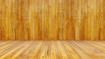 AI generated Rustic wooden planks texture for natural background design in interior or exterior settings photo