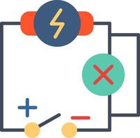 icono de vector de circuito eléctrico