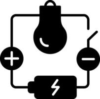 icono de vector de circuito eléctrico