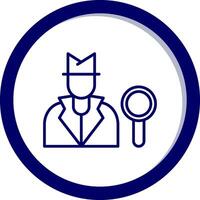 icono de vector de detective