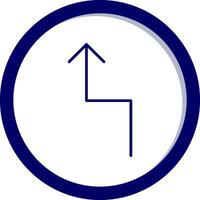 Zigzag Arrow Vector Icon