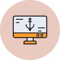 Anchor Text Vector Icon