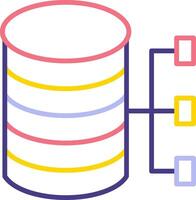 icono de vector de base de datos