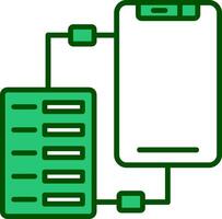 icono de vector de transferencia de datos