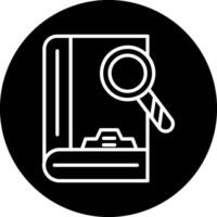 icono de vector de investigación