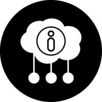 icono de vector de computación en la nube