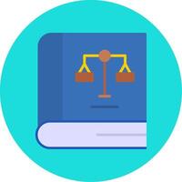 Law Book Vector Icon