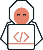 icono de vector de hacker