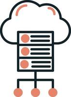 Cloud Server Vector Icon