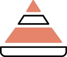 Pyramid Chart Vector Icon