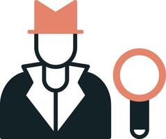 icono de vector de detective