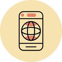 Mobile Internet Vector Icon