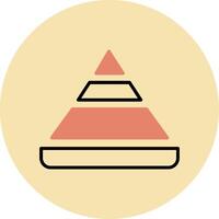 Pyramid Chart Vector Icon