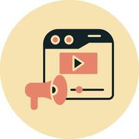 Video Marketing Vector Icon