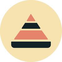 Pyramid Chart Vector Icon