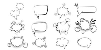 pow, burbuja, discurso, logo, auge, globo, onomatopeya, efecto, estallido, divertido, firmar, bomba, insignia, fondo, dibujos animados, ilustración, fuente vector