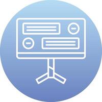 icono de vector de computadora de escritorio