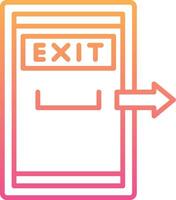 Exit Door Vector Icon