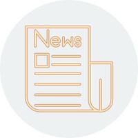 icono de vector de papel de noticias