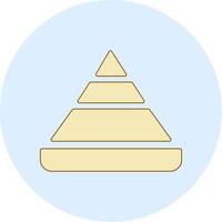 Pyramid Chart Vector Icon