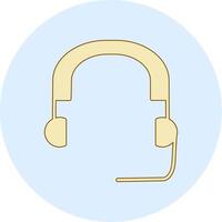 icono de vector de auriculares