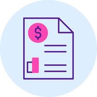 Paper Bills Vector Icon