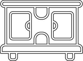 Tv Stand Vector Icon