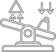 Seesaw Vector Icon