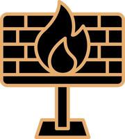 icono de vector de firewall