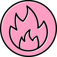 Flammable Vector Icon