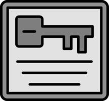 Card Key Vector Icon