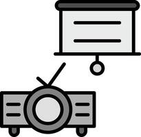 icono de vector de proyector