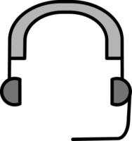 icono de vector de auriculares