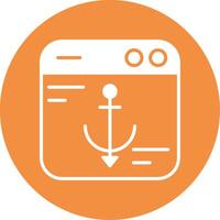 Anchor Text Vector Icon