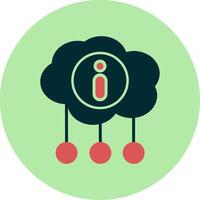 icono de vector de computación en la nube