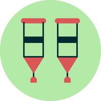 Crutches Vector Icon