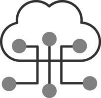 Cloud Configuration Vector Icon