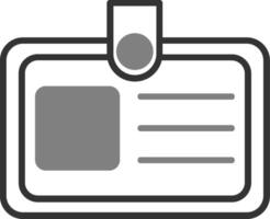 icono de vector de tarjeta de identificación